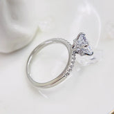 Anel Feminino Cravejado de Zircônia Prata