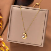 Colar Feminino Lua Estrelinha 18K