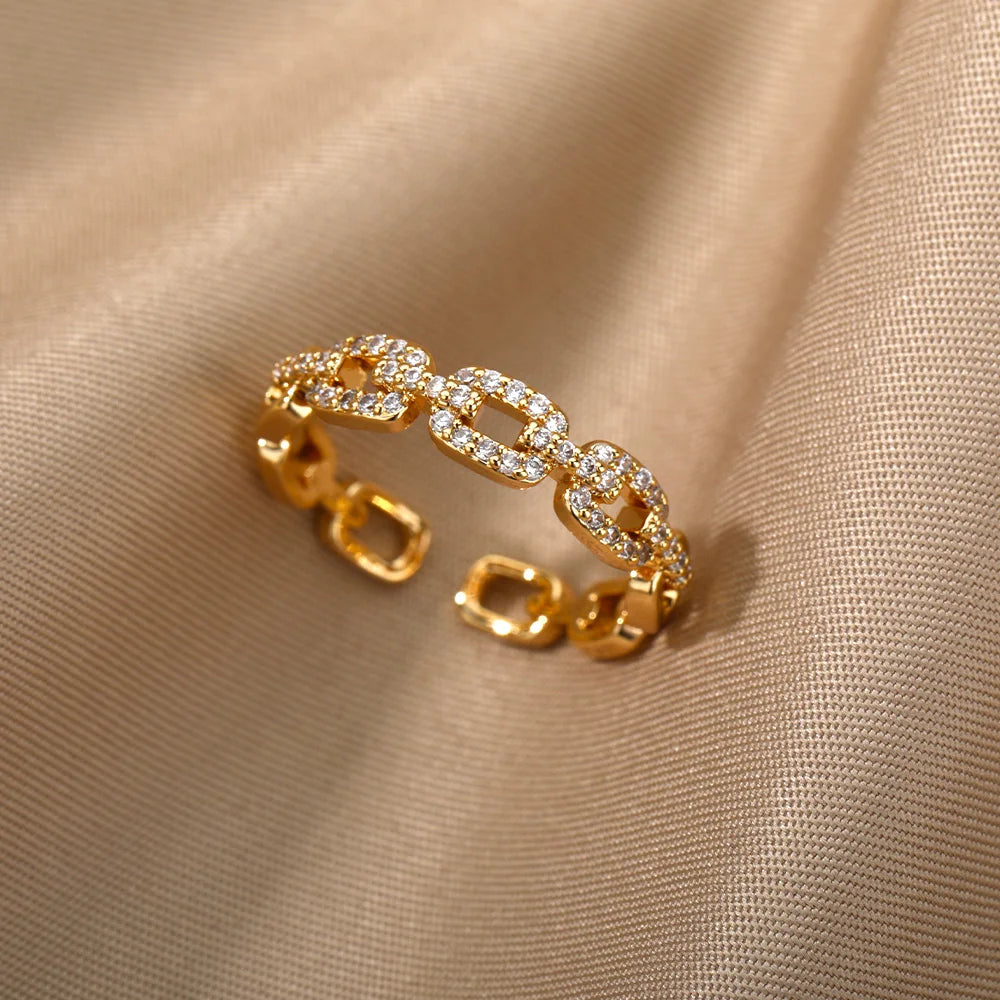 Anel Feminino Ajustável Luxo Romano