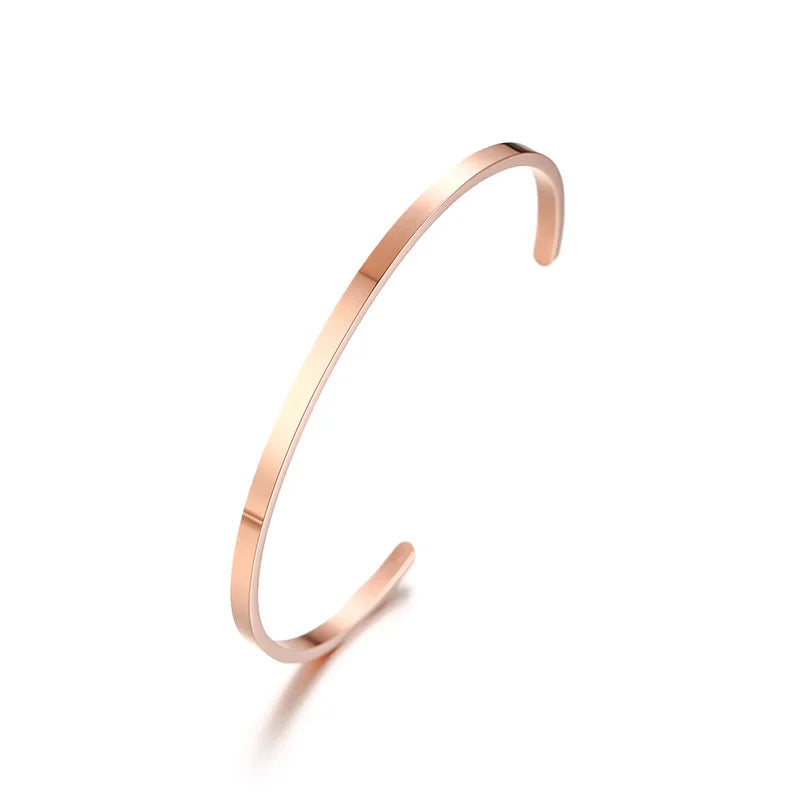 Pulseira de punho de nó estilo candido para mulheres, pulseiras elegantes de aço inoxidável cor dourada, joias de festa das irmãs bff
