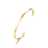 Pulseira de punho de nó estilo candido para mulheres, pulseiras elegantes de aço inoxidável cor dourada, joias de festa das irmãs bff