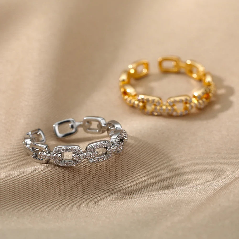 Anel Feminino Ajustável Luxo Romano