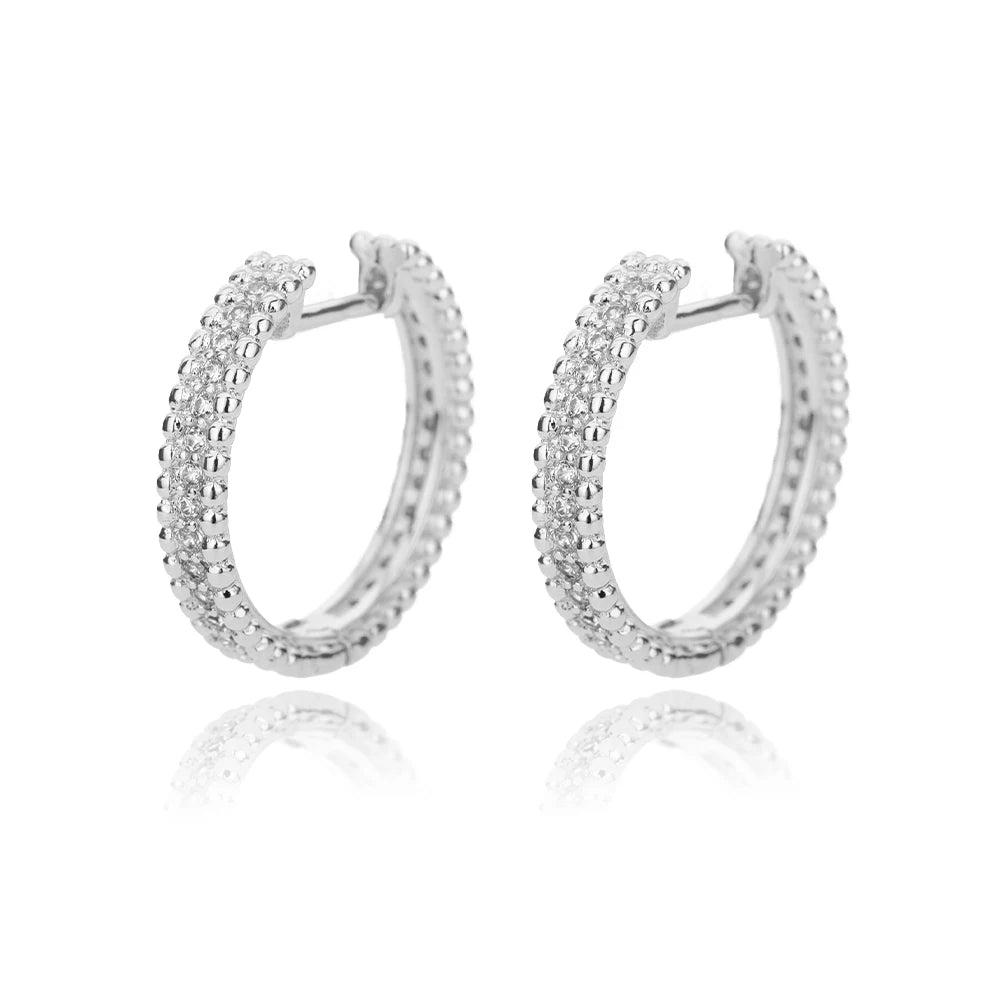 Brincos de argola redondos para mulheres, cor dourada, brincos de aço inoxidável, tendência 20224, nova faixa de casamento, joias para casal, itens frete grátis