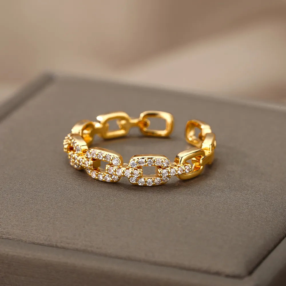 Anel Feminino Ajustável Luxo Romano