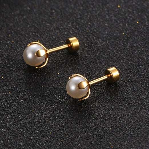 Brinco de Perola Ouro 18K