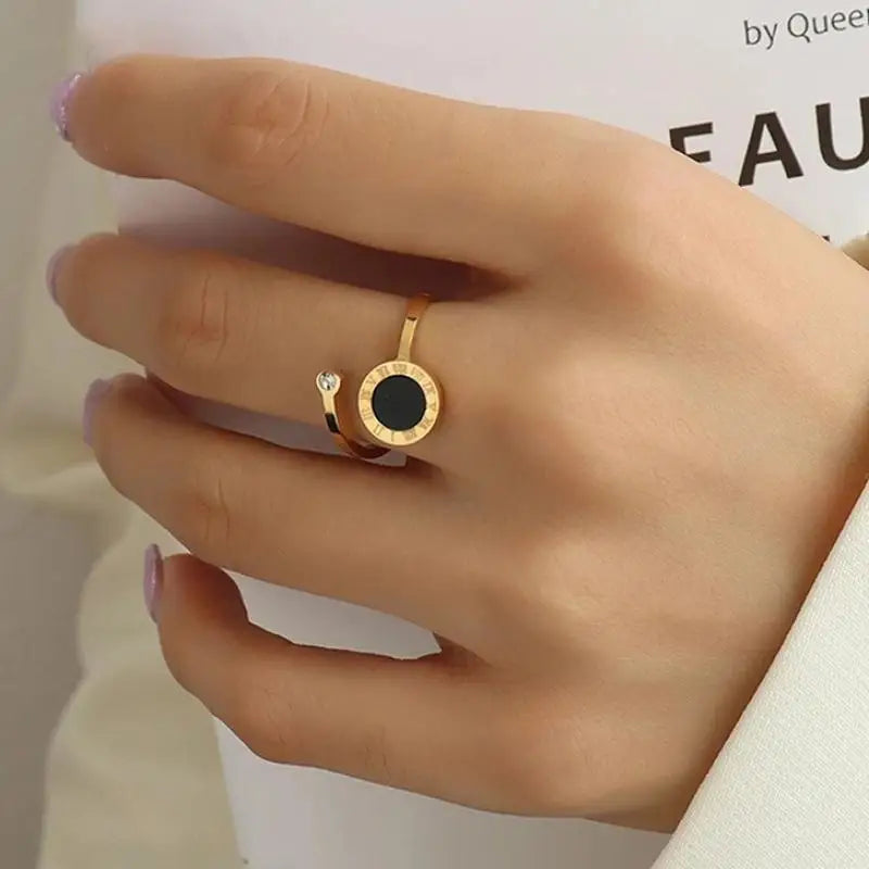 Anel Feminino Ajustável Romano