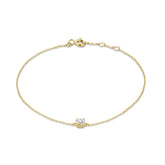 Pulseira de Ouro Feminina Com Pedra de Zircônia