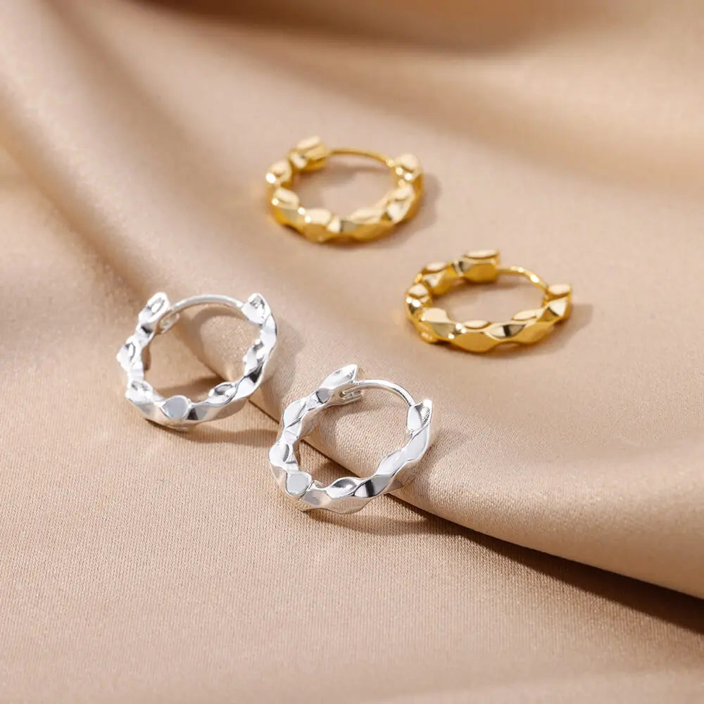 Brincos de argola quadrados de aço inoxidável para mulheres 2023 tendência luxo banhado a ouro brinco redondo estético jóias de casamento presente