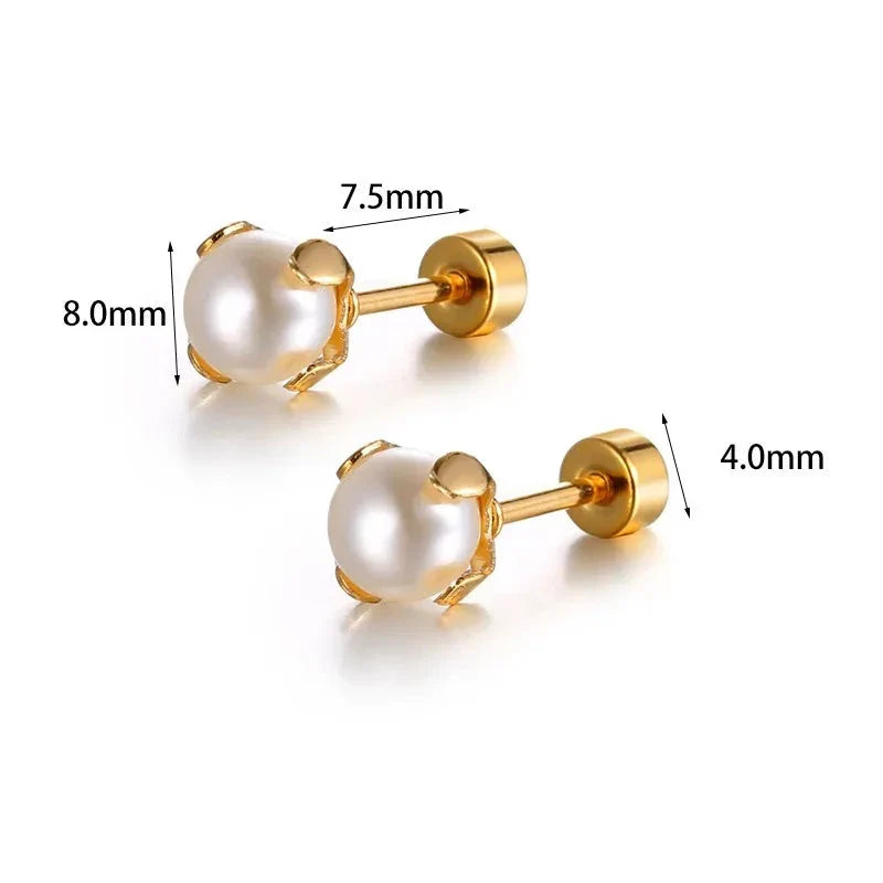 Brinco de Perola Ouro 18K