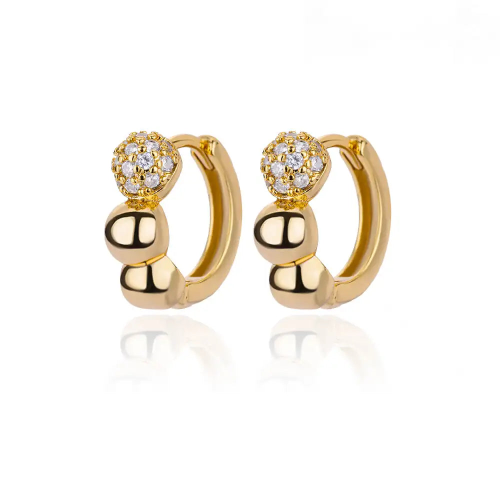 Brincos redondos quadrados pequenos requintados para mulheres 2023 tendência cor dourada brincos de aço inoxidável joias de natal presente aretes