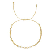 Banhado a ouro frisado surfista pulseiras pérola natural charme pulseira artesanal moda verão jóias para mulheres adolescente presente da menina