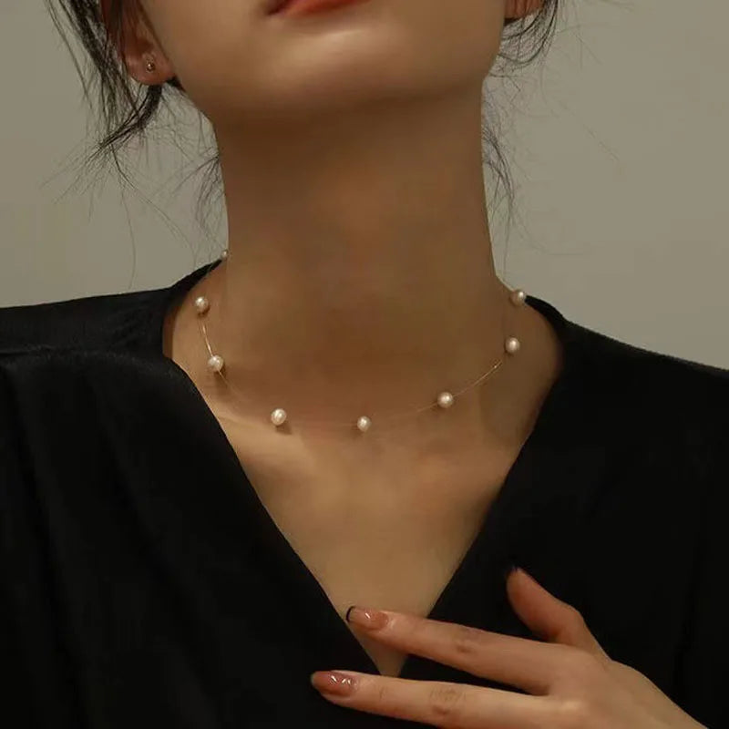 Colar Pérolas Delicadas 18K