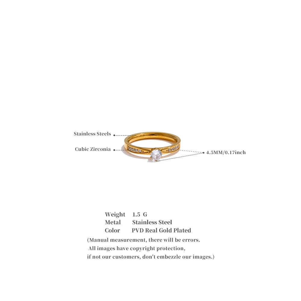 Anel de Ouro 18k Feminino Design Elegante