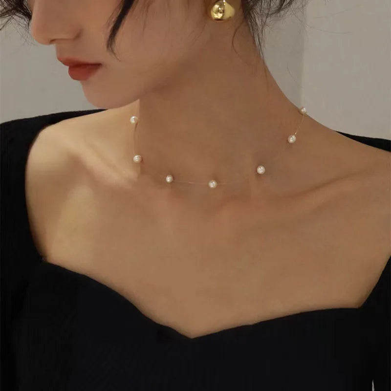 Colar Pérolas Delicadas 18K