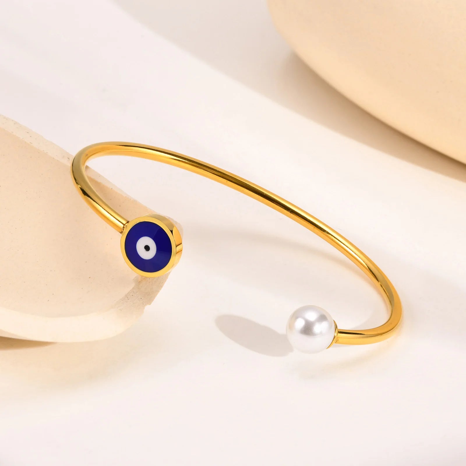 Pulseira de punho de nó estilo candido para mulheres, pulseiras elegantes de aço inoxidável cor dourada, joias de festa das irmãs bff