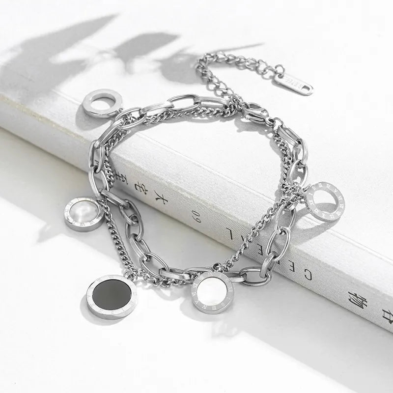 Pulseira Feminina Dourada Dupla