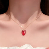 Colar Morango Delicado 18K