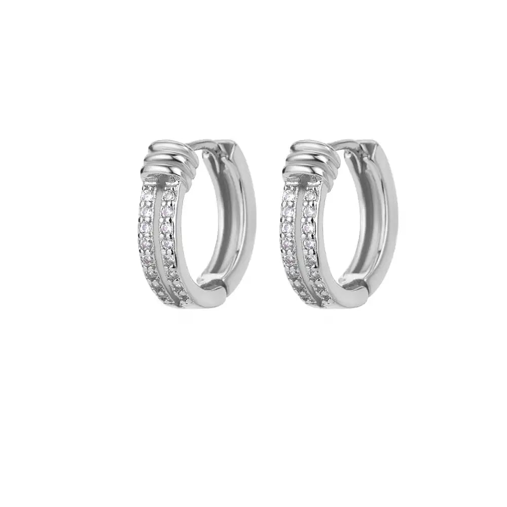 Brincos redondos quadrados pequenos requintados para mulheres 2023 tendência cor dourada brincos de aço inoxidável joias de natal presente aretes