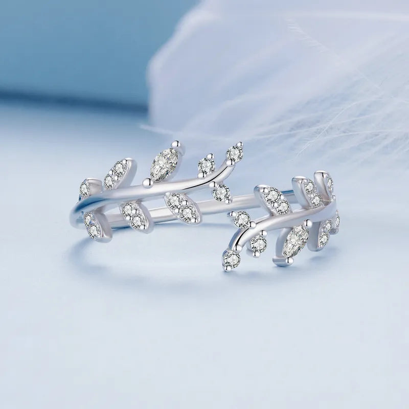 Anel Feminino Grécia Ajustável Cravejado com Zircônia
