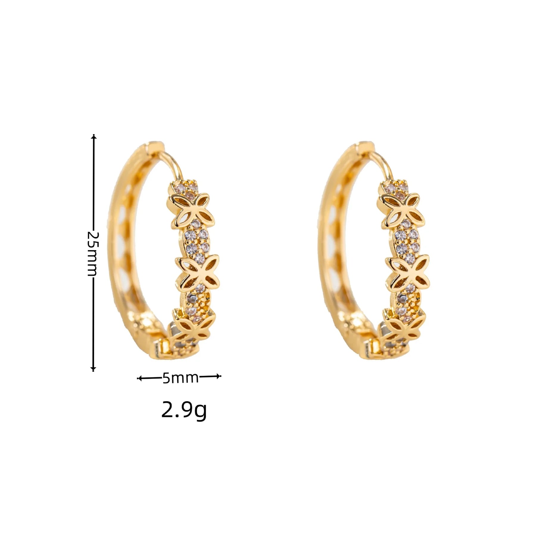 Declaração feminina arco-íris flor zircão pedra hoop brincos luxo glod cor jóias de casamento para mulher