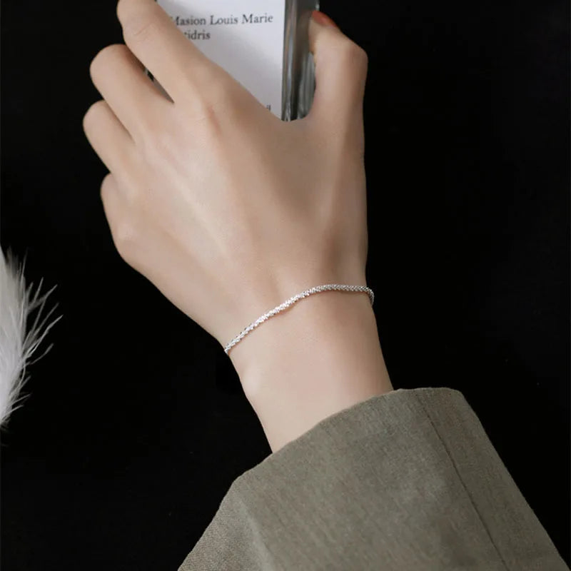 Pulseira Feminina de Prata Manuela