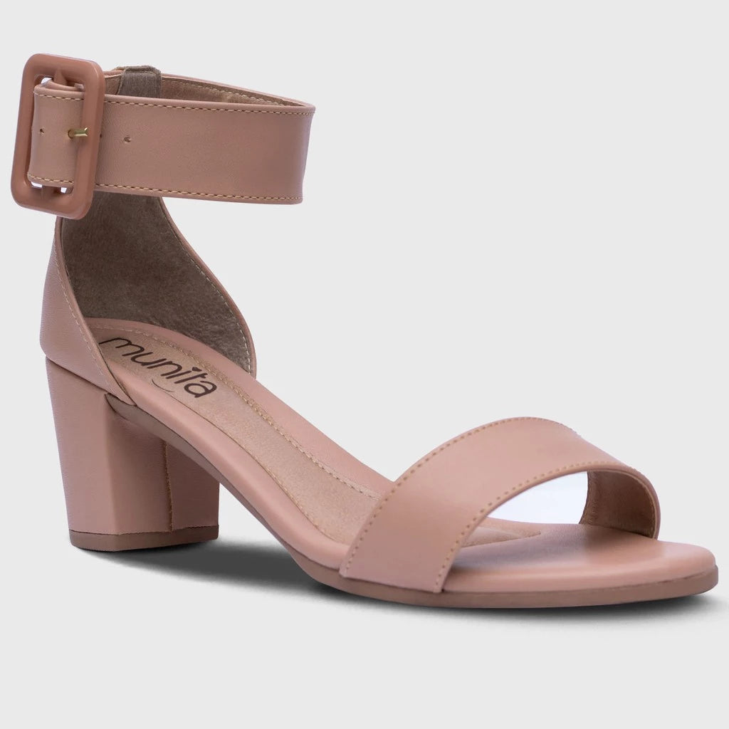 Sandália Feminina JulieSalto Médio Confortável