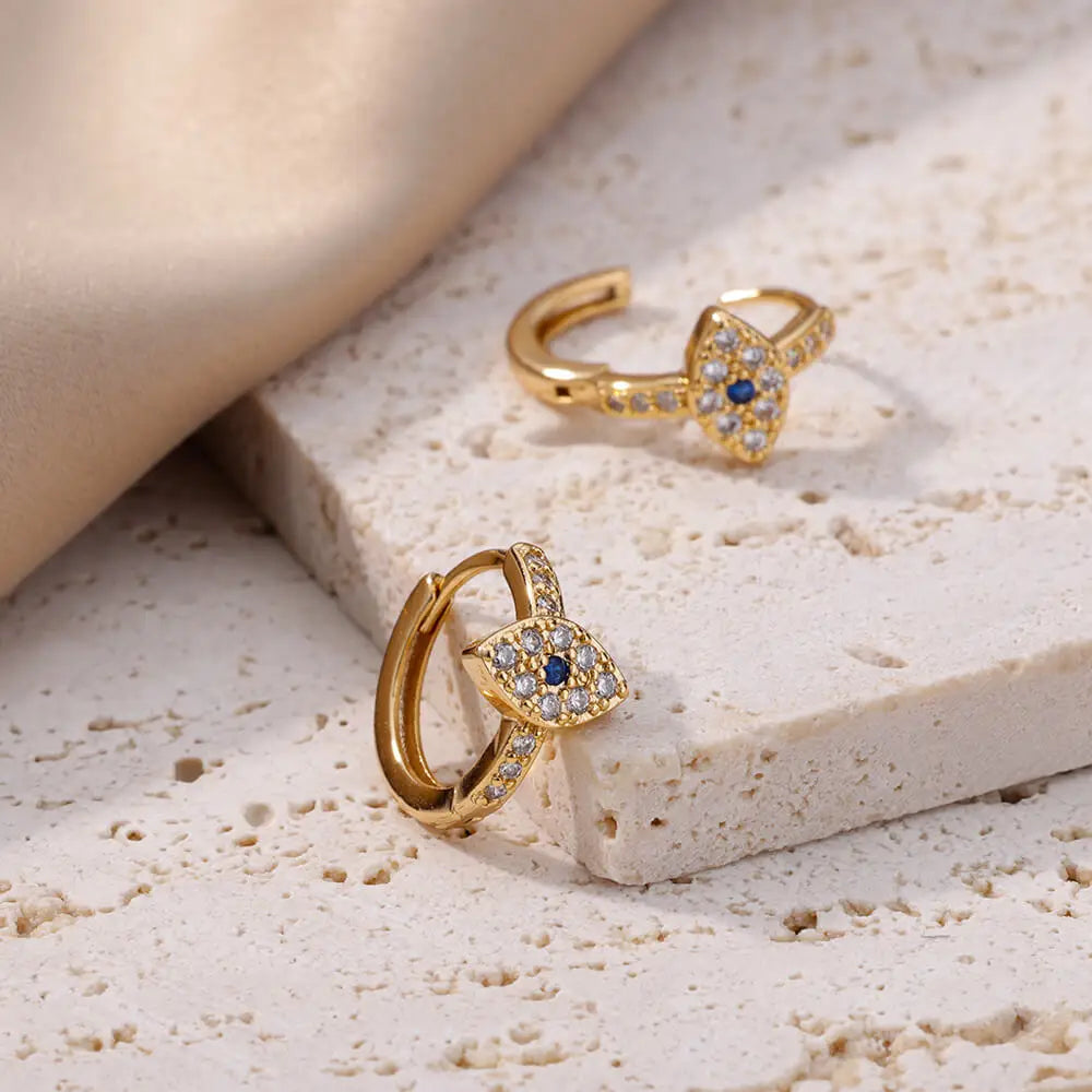 Brincos vintage banhados a ouro para mulheres, brincos de argola de aço inoxidável, joias estéticas de luxo, presente de casamento, frete grátis