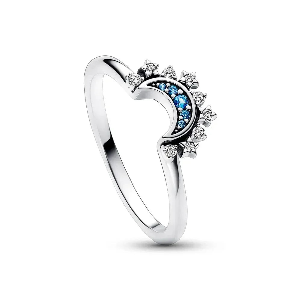 Anel Feminino Lua Sol Radiante