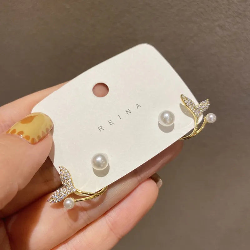 Brinco de Perola Sea Perolado em Ouro 18K