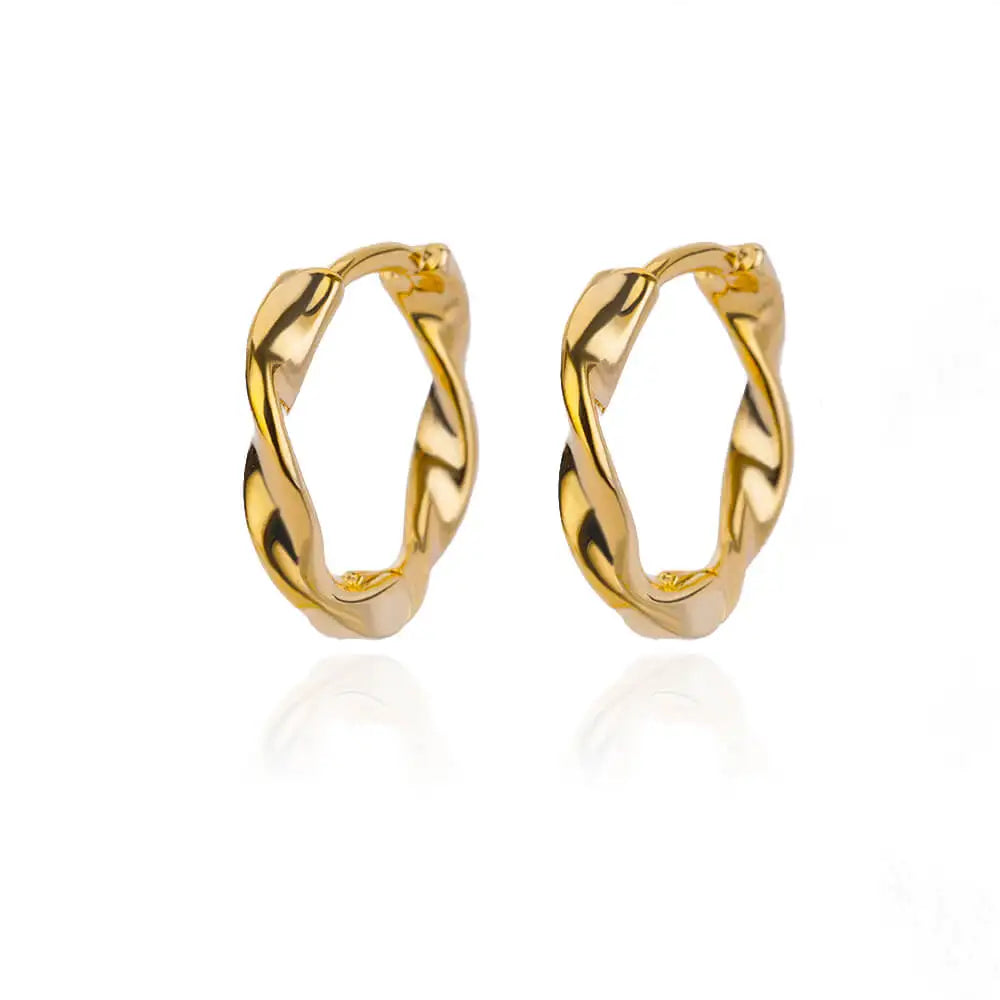 Brincos de argola quadrados de aço inoxidável para mulheres 2023 tendência luxo banhado a ouro brinco redondo estético jóias de casamento presente