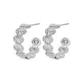 Brincos de aço inoxidável em forma de c para mulheres estilo coreano banhado a ouro piercing brinco luxo qualidade jóias presente de aniversário