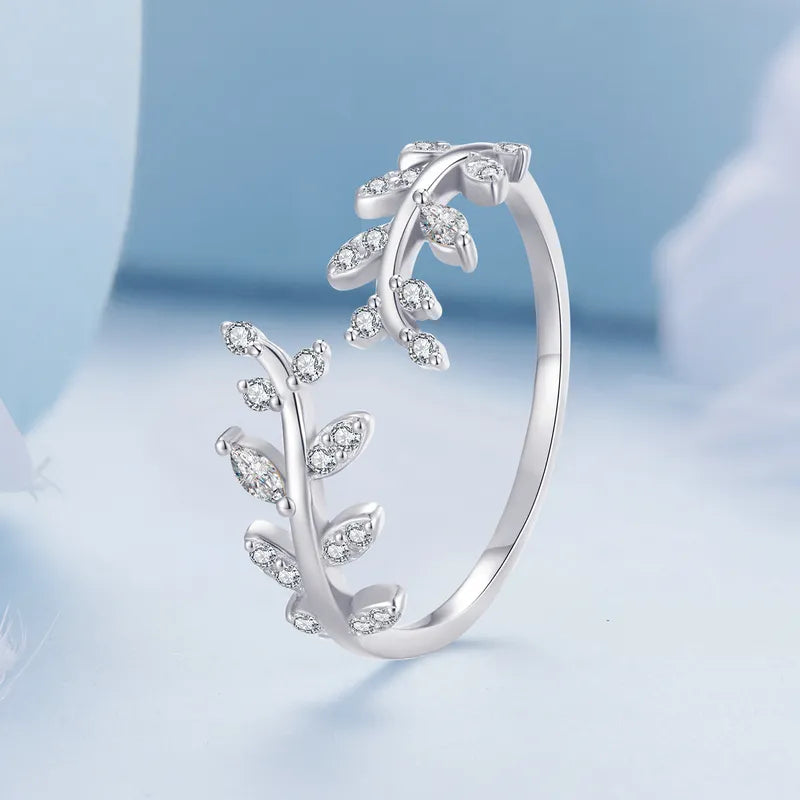 Anel Feminino Grécia Ajustável Cravejado com Zircônia