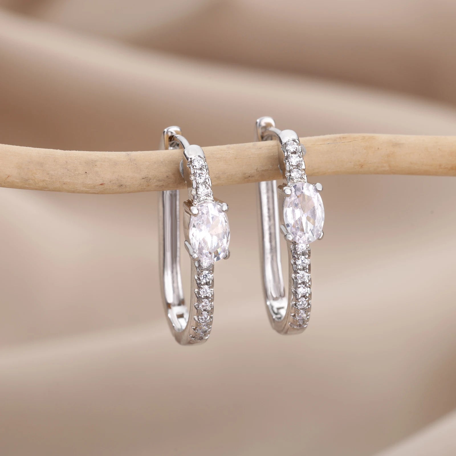 Brinco redondo minimalista de zircônia para mulheres, brinco irregular de aço inoxidável, moda festa de casamento, joias para presente, bijuterias femininas 2022