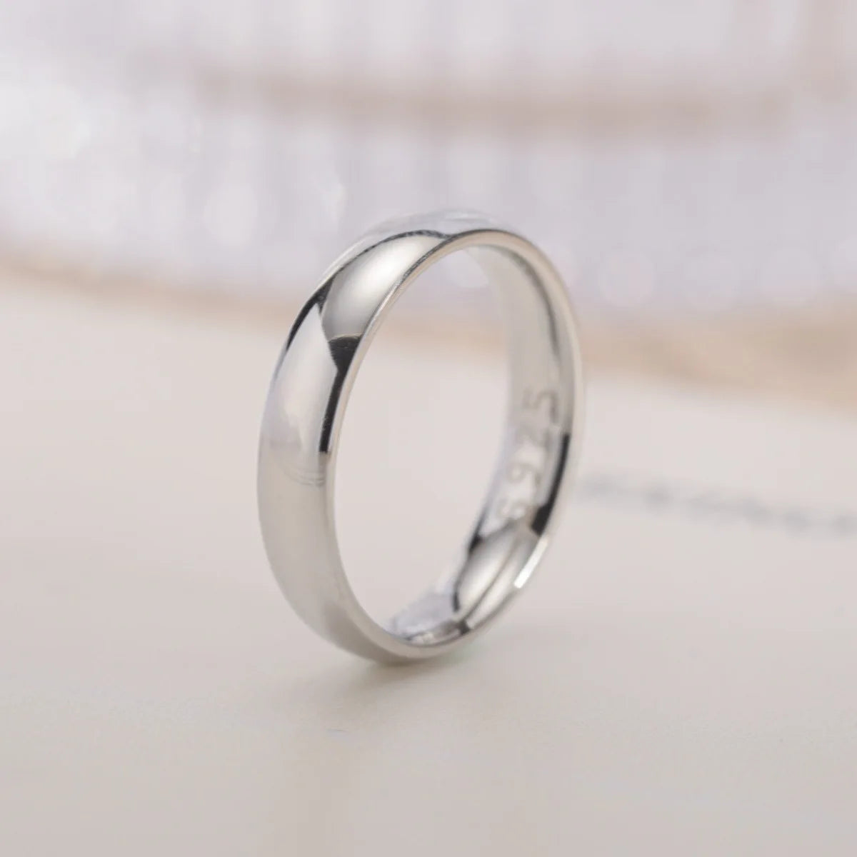 Anel banhado a ouro cor moda feminina simples casal anel de casamento joia de noivado presente