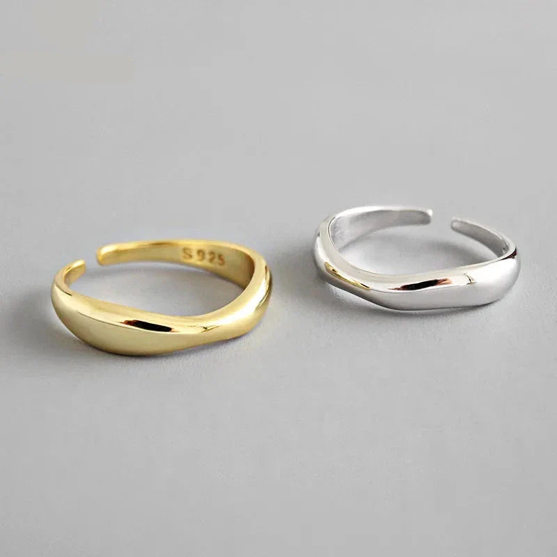 Anel Feminino Ajustável Onda Delicada