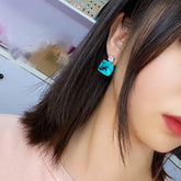 Brinco Feminino Turmalina Pedra de Zircônia