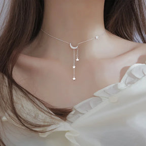 Colare Feminino Lua Estrelada