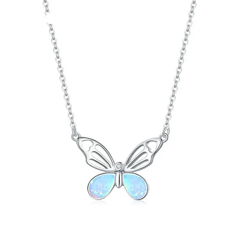 Colares Feminino Borboleta em Prata 925