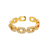 Anel Feminino Ajustável Luxo Romano