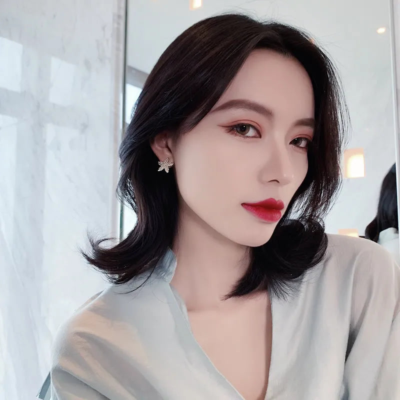 Brinco Feminino Estrela Perolada