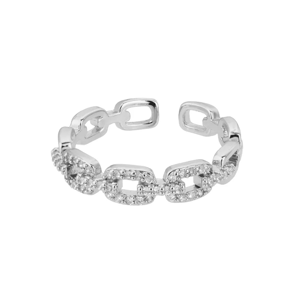 Anel Feminino Ajustável Luxo Romano