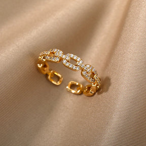 Anel Feminino Ajustável Luxo Romano
