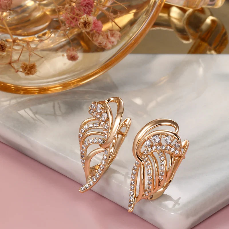 Brinco Feminino Angelical com Zircônia