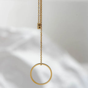 Colar Duplo Circular Paris 18K