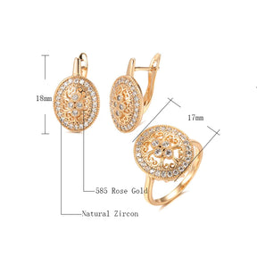 Brinco Feminino Vintage Cravejado com Zircônia