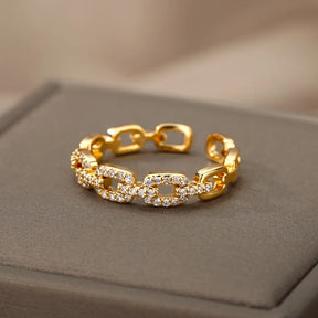 Anel Feminino Ajustável Luxo Romano