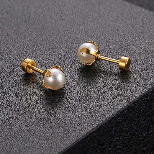 Brinco de Perola Ouro 18K