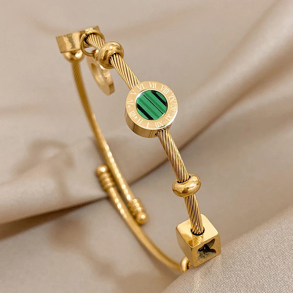 Pulseira Feminina Banhada a Ouro