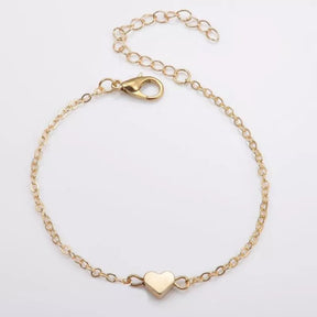 Pulseira Feminina Ouro Coração