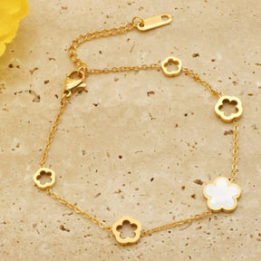 Pulseira de Ouro Feminina Lafleur